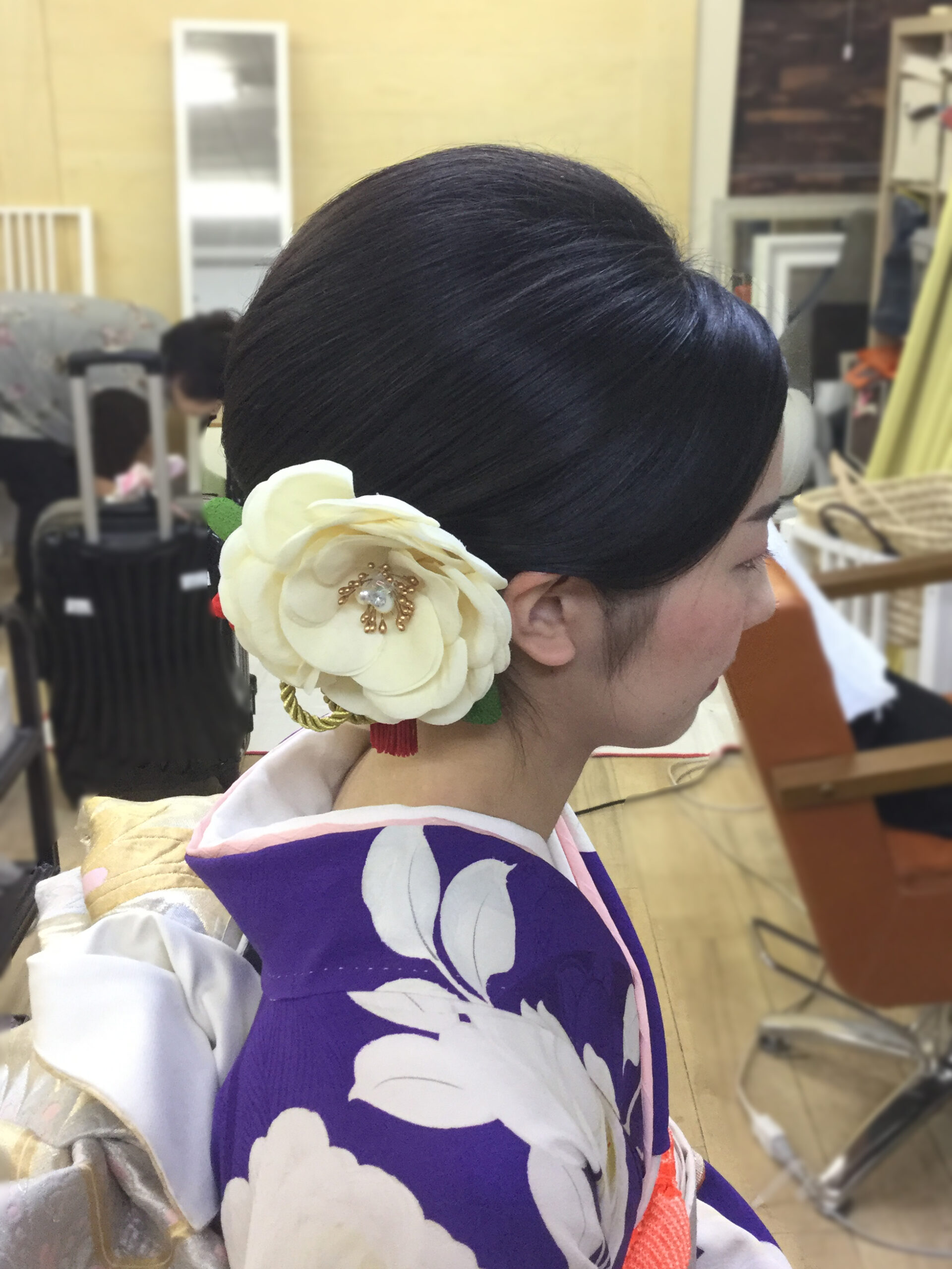 面を整えた和髪