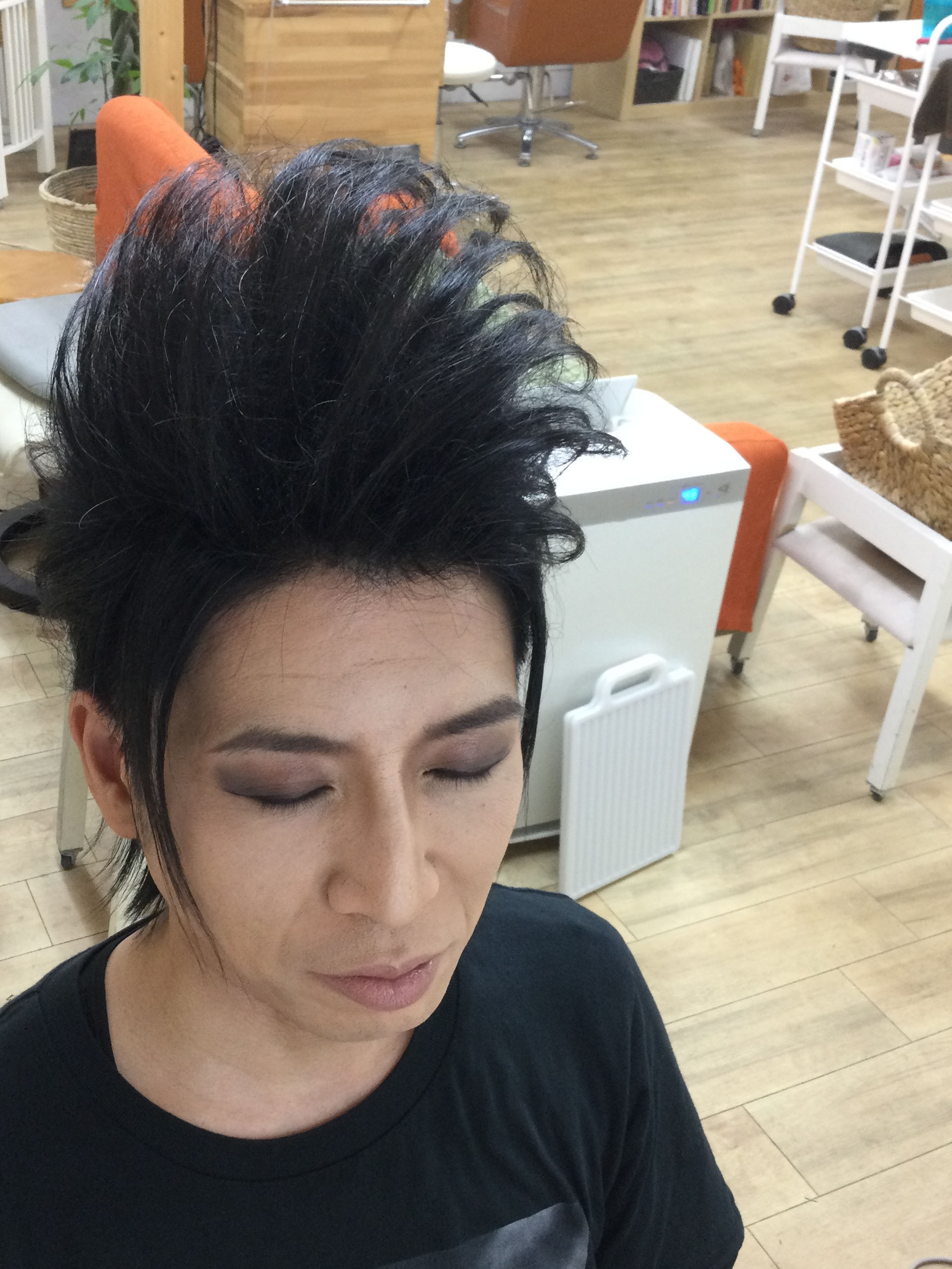 【男性メイク】お客様メイク【ロック V系】