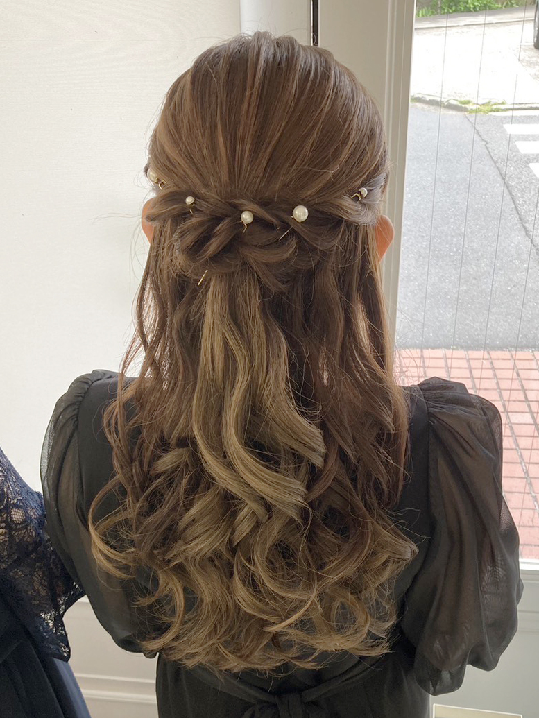 お呼ばれヘアセット☆