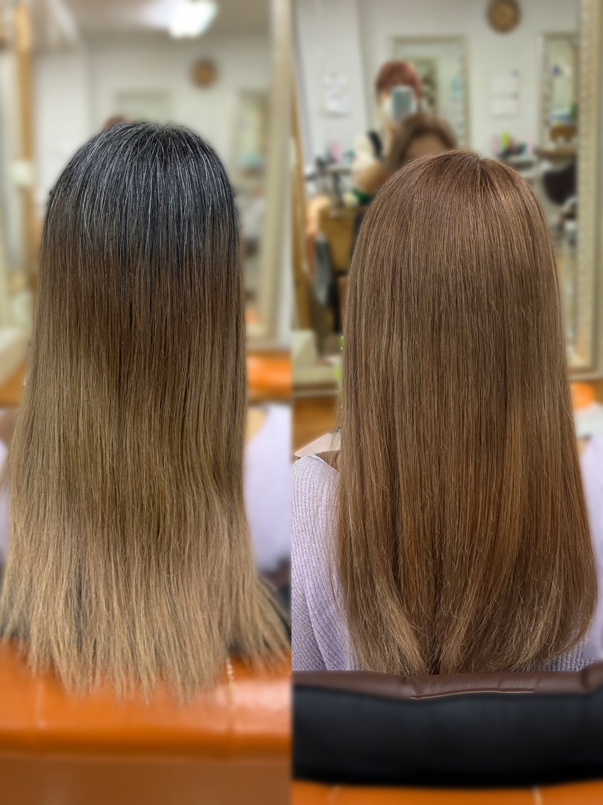 白髪にブリーチをすると・・・？