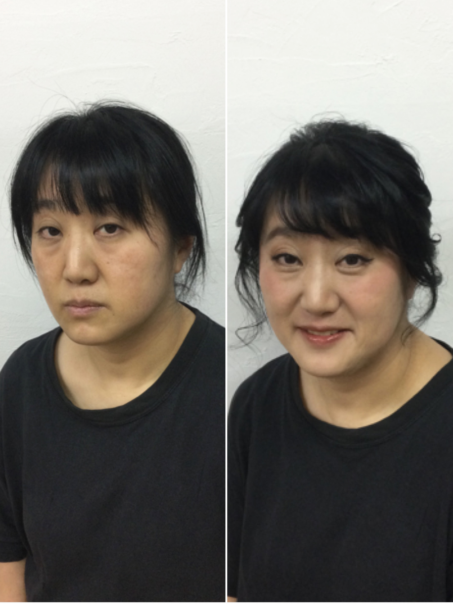 お客様ヘア・メイクのビフォーアフター